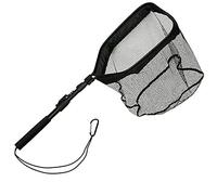 Fxndknjks Epuisette de PêChe RéTractable TéLescopique Pliante Epuisette PôLe Epuisette Pliante PêChe Noire