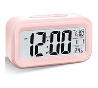 Fxndknjks RéVeil NuméRique, RéVeil à LED, Horloge de Voyage Silencieuse à Piles,