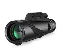Fxndknjks TéLescope Monoculaire HD 80 X 100 Longue PortéE Bak4 avec TréPied Pince pour Observation des Oiseaux Chasse Camping en Plein Air