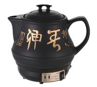 FXNFXLA Bouilloire électrique Multifonctionnelle De 3 à 6 L pour Médecine Chinoise, Pot en Céramique Noire, Pot De Médecine Traditionnelle Chinoise, Pot De Santé Automatique