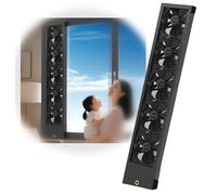 FXNFXLA Extracteur d'air Rétractable Réglable De 35 à 135 Cm, Extracteur d'air sans Perforation, Ventilateur De Porte Et De Fenêtre Portable, Vitesse Réglable en Continu, pour Cuisines Black 50~55cm