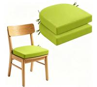 FXNFXLA Lot De 2 Coussins De Chaise D'extérieur Imperméables Apple Green 18.5 * 15.75 * 1.97in