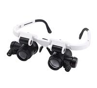 FXNFXLA Tête Portant des Lunettes loupe avec lumière LED Portable 8X/15X/23X lentille loupe pour la Lecture bijoutiers horloger réparation
