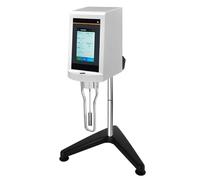 FXNFXLA Viscosimètre Rotatif à écran Tactile LCD, Fluidomètre à Commande par Micro-Ordinateur, Viscosimètre Newton pour Liquides avec Dispositif De Nivellement NDJ 9s Pro