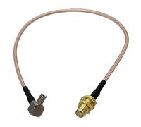 FXPCGZISH Câble RG316 SMA femelle vers connecteur TS9 mâle à angle droit RF Jumper Pigtail 5 cm ~ 3 m (60 cm)