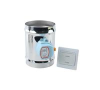 Fxpcgzish Clapet anti-retour en acier inoxydable avec actionneur 1 Nm pour ventilation 100/125/150 mm FXPCGZISH, 220 VAC