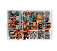 FXPCGZISH Connecteur série 1/5 boîtes 2P/3P/4P/6P/8P/12P mâle et femelle - Kit assorti - Fil étanche scellé automobile (ensembles B, 1 boîte)