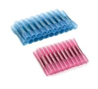 FXPCGZISH Lot de 1 000 connecteurs thermorétractables rouges isolés à sertir - Connecteur de fils électriques 22-18 AWG (rouge bleu, 1 000 pièces)