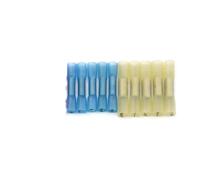 FXPCGZISH Lot de 10/20/30/50 connecteurs thermorétractables 3 tailles pour câbles électriques AWG 22-10 (jaune et bleu, 20 pièces)
