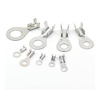 FXPCGZISH Lot de 100 connecteurs de fils électriques M3 M4 M5 M6 M8 M10 - Connecteurs à sertir non isolés (M4 4,2 mm)