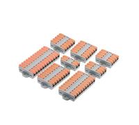 FXPCGZISH Lot de 11, 30 connecteurs de fils conducteurs d'amarrage rapide 40 A avec trou de fixation, bornier à enfoncer 0,5-6,0 mm²
