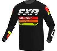 FXR Clutch 2023 Maillot de motocross, noir/rouge/jaune, Taille XL