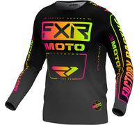 FXR Clutch 2024 Maillot de motocross, noir/néon, Taille XXL