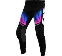 FXR Clutch 2025 Pantalons de motocross, Noir/Bleu/Violet, Taille 32