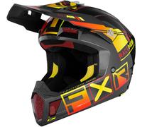FXR Clutch CX Pro MIPS Casque de motocross, gris/jaune, Taille M (57/58)