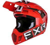 FXR Clutch CX Pro MIPS Casque de motocross, noir-blanc-rouge, taille S pour homme