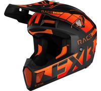 FXR Clutch Evo 2023 Casque de motoneige, noir/orange, Taille XS (53/54)