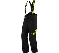FXR Clutch FX 2023 Pantalon de bavoir pour motoneige, noir-jaune, taille S pour homme