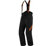 FXR Clutch FX 2023 Pantalon de bavoir pour motoneige, noir-orange, taille XL pour homme