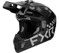 FXR Clutch Gladiator 2024 Casque de motocross, noir/gris, Taille XXL (63/64)
