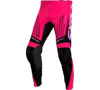 FXR Clutch Logo Pantalons de motocross pour jeunes, noir-rose, taille XL