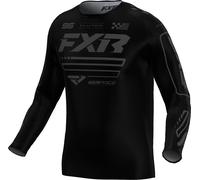 FXR Clutch Maillot de motocross, noir/gris, Taille 3XL