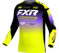 FXR Clutch MX HiVis, maillot M Jaune Néon/Noir/Mauve Jaune Néon/Noir/Mauve