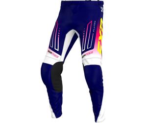 FXR Clutch MX Navy, pantalon en textile 34 Bleu Foncé/Fuchsia/Blanc Bleu Foncé/Fuchsia/Blanc