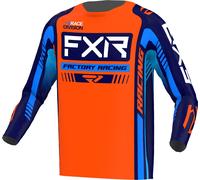 FXR Clutch Pro 2023 Maillot de motocross, bleu-orange, taille L pour homme