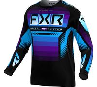 FXR Clutch Pro 2024 Maillot de motocross, noir/bleu, Taille XXL
