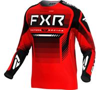 FXR Clutch Pro 2024 Maillot de motocross, Rouge/Noir/Blanc, Taille XL