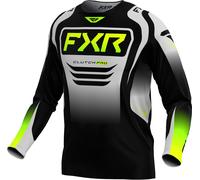 FXR Clutch Pro 2025 Maillot de motocross, noir/vert, Taille L