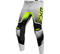 FXR Clutch Pro Hi Vis 2024 Pantalon de motocross, noir-gris-jaune, taille 28 pour homme