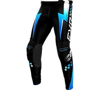 FXR Clutch Pro MX Black, pantalon en textile 38 Noir/Bleu/Blanc Noir/Bleu/Blanc
