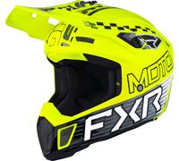 FXR Clutch Race Div, casque de motocross M Jaune Néon/Noir/Blanc Jaune Néon/Noir/Blanc