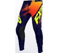 FXR Clutch Stripes Pantalon de motocross, jaune/orange, Taille 28