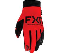 FXR Cold Cross Lite Gants de motocross, Rouge/Noir, Taille L