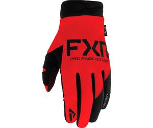 FXR Cold Cross Lite Gants de motocross, Rouge/Noir, Taille XL