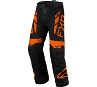 FXR Cold Cross RR 2025 Pantalon de motocross imperméable, noir-orange, taille 2XS pour homme