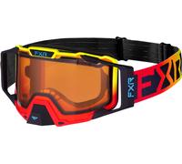 FXR Combat Frame Lunettes de motoneige, rouge-jaune pour homme