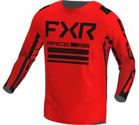 FXR Contender Off-Road Maillot de motocross, noir-rouge, taille M pour homme