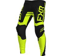 FXR Contender Off-Road Pantalon de motocross, noir-jaune, taille 38 pour homme