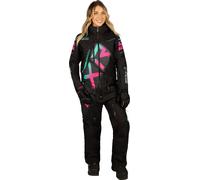 FXR CX F.A.S.T. Insulated 2023 Costume de motoneige une pièce pour dames, noir/rose, Taille 2