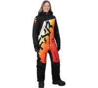 FXR CX Lite Sunrise Combinaison de motoneige une pièce pour femmes, noir/orange/blanc, Taille 6