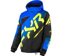 FXR CX Manteau de motoneige pour jeunes, Noir/Gris/Rouge, Taille 14