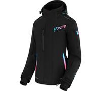 FXR Edge 2-in-1 Veste de motoneige pour dames, noir/rose, Taille 14