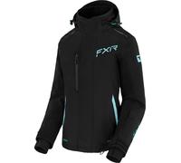 FXR Edge 2-in-1 Veste de motoneige pour dames, noir/vert, Taille 4