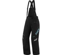 FXR Edge Pantalon de bavoir pour motoneige pour dames, noir-bleu, taille S 30 pour femmes