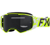 FXR Factory Ride Graphic Lunettes de motocross, jaune/blanc