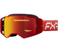 FXR Factory Ride Logo Lunettes de motocross, Rouge/Blanc